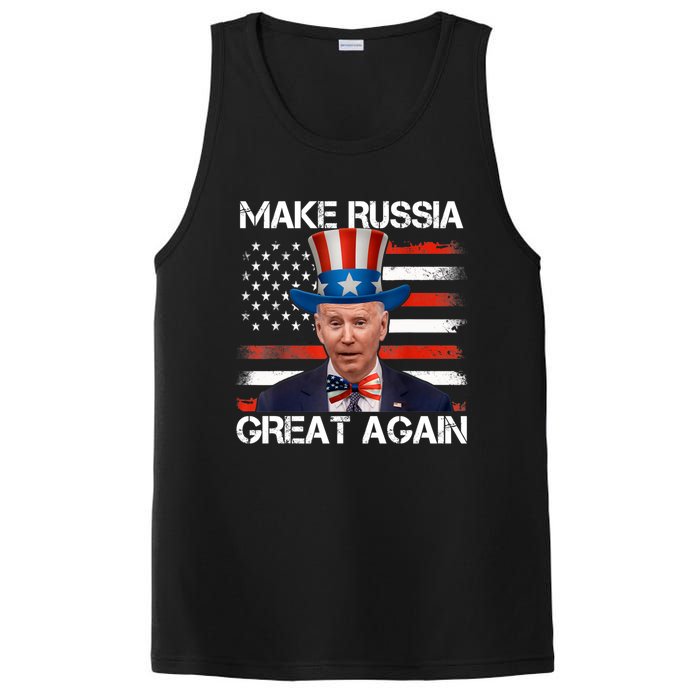 Make Russia Great Again Joe Biden Confused America Funny PosiCharge Competitor Tank