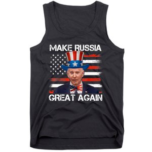 Make Russia Great Again Joe Biden Confused America Funny Tank Top