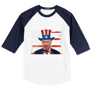 Make Russia Great Again Joe Biden Confused America Funny Baseball Sleeve Shirt