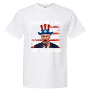 Make Russia Great Again Joe Biden Confused America Funny Garment-Dyed Heavyweight T-Shirt