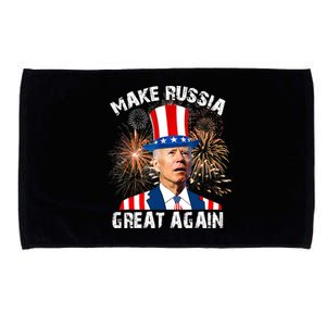 Make Russia Great Again Joe Biden Confused America Funny Microfiber Hand Towel