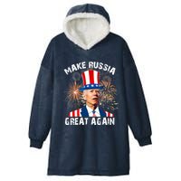 Make Russia Great Again Joe Biden Confused America Funny Hooded Wearable Blanket