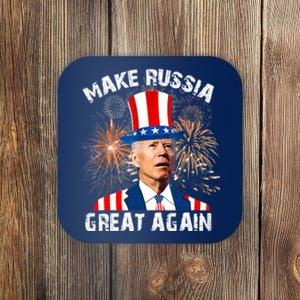 Make Russia Great Again Joe Biden Confused America Funny Coaster