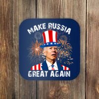 Make Russia Great Again Joe Biden Confused America Funny Coaster