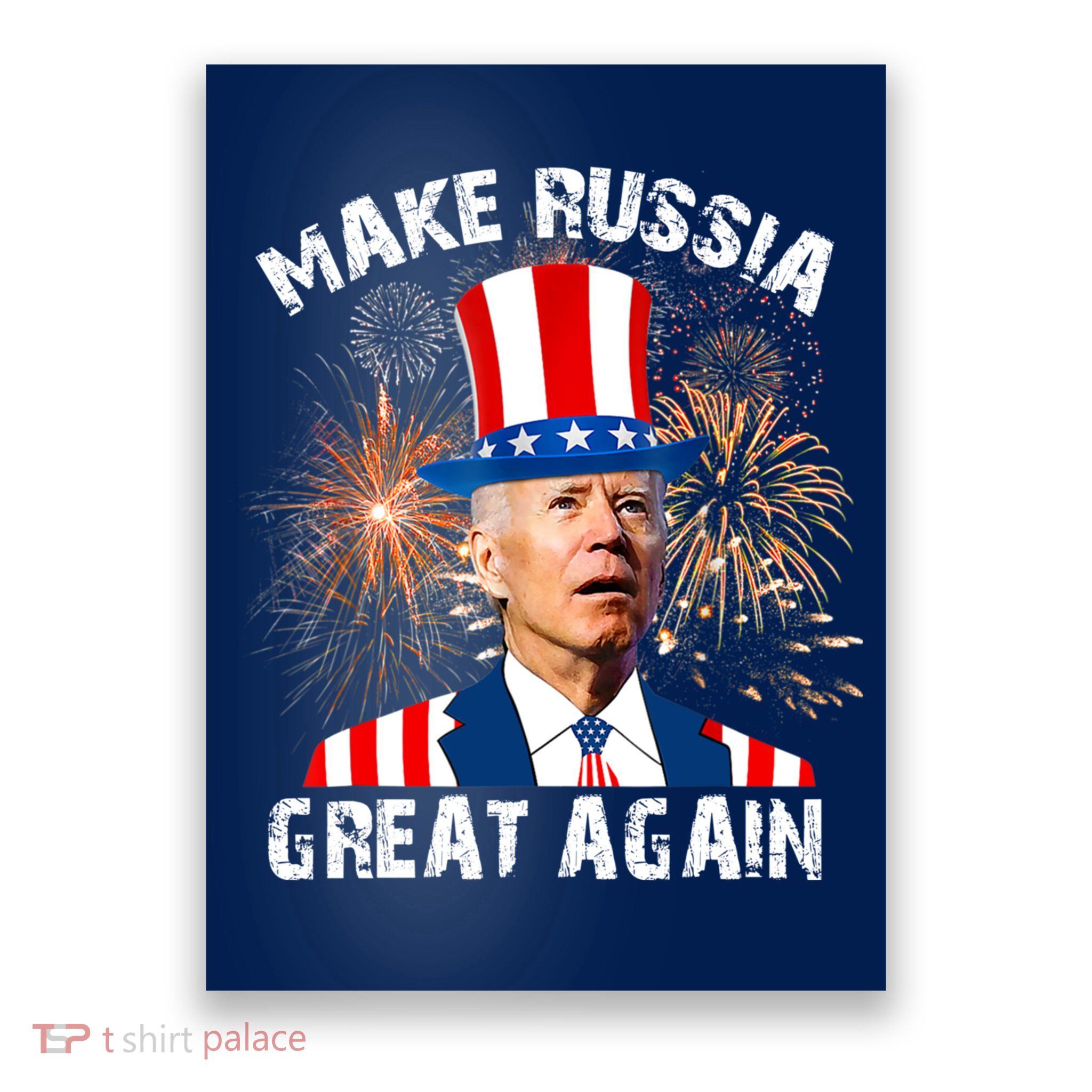 Make Russia Great Again Joe Biden Confused America Funny Poster