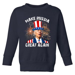 Make Russia Great Again Joe Biden Confused America Funny Toddler Sweatshirt