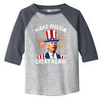 Make Russia Great Again Joe Biden Confused America Funny Toddler Fine Jersey T-Shirt