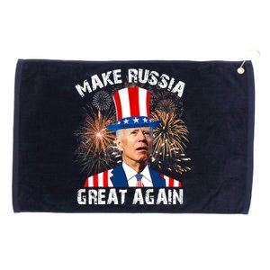 Make Russia Great Again Joe Biden Confused America Funny Grommeted Golf Towel