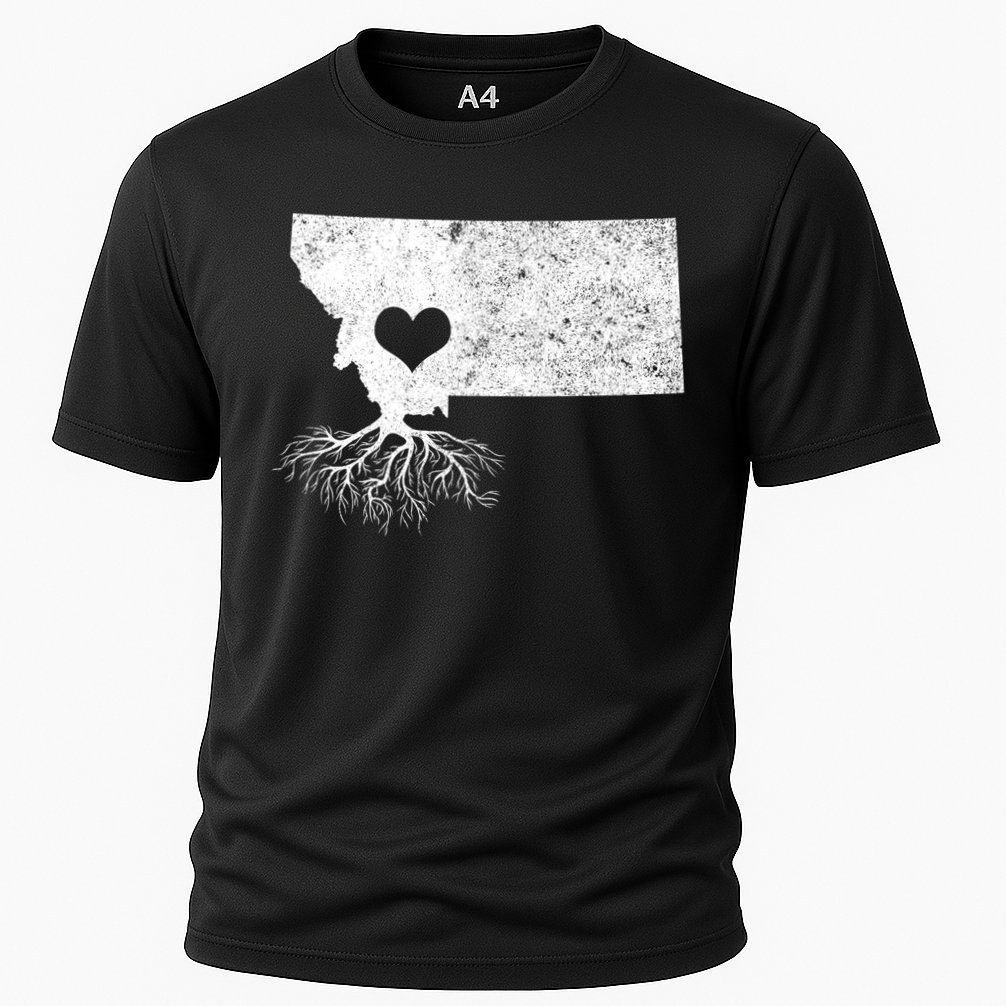Montana Roots Gift: I Love Montana Gift Cooling Performance Crew T-Shirt