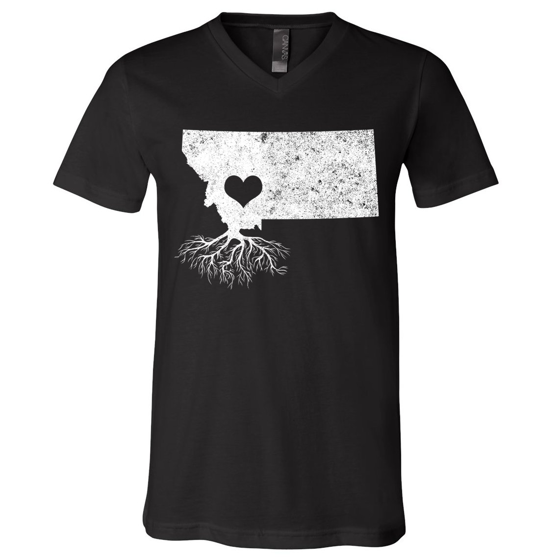 Montana Roots Gift: I Love Montana Gift V-Neck T-Shirt