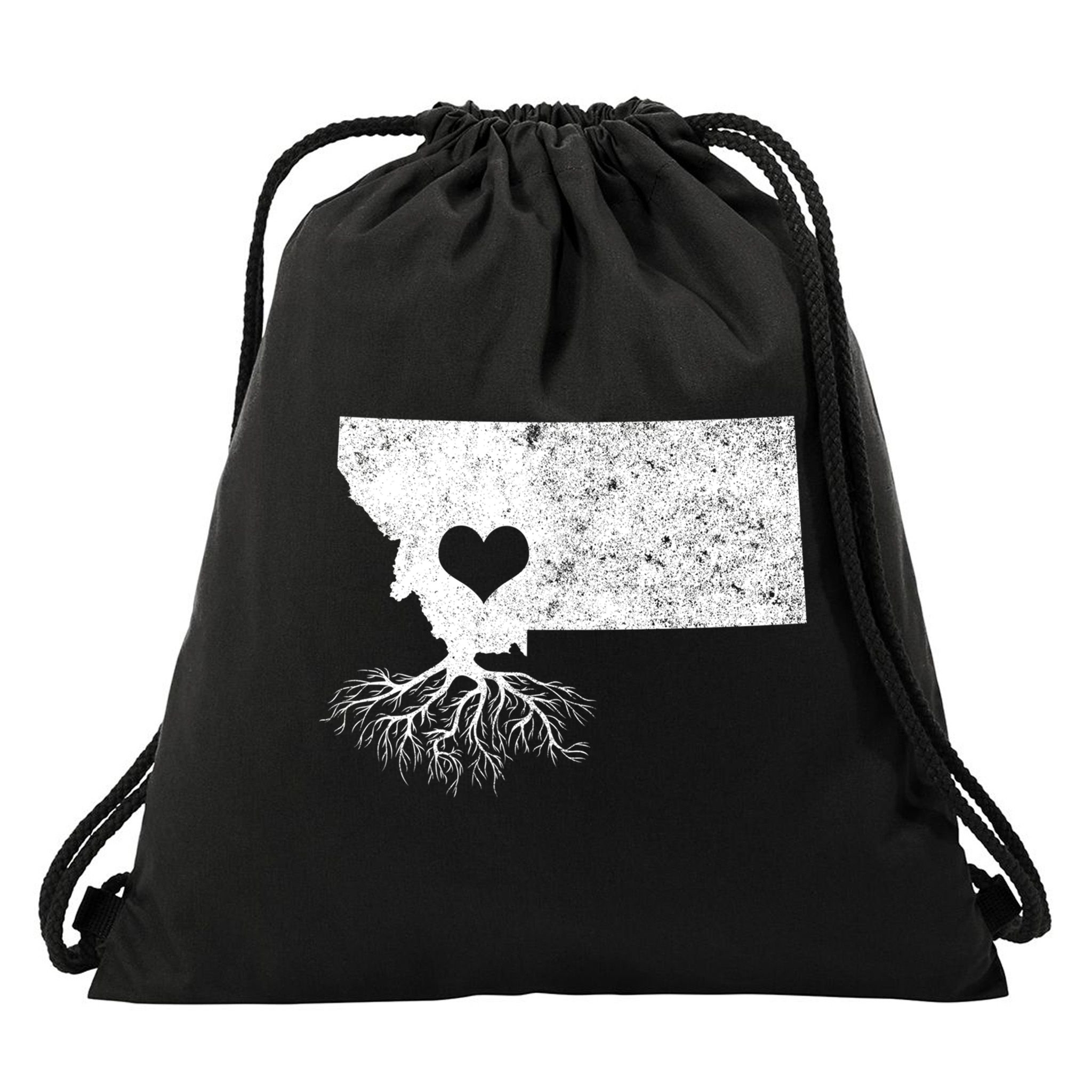 Montana Roots Gift: I Love Montana Gift Drawstring Bag