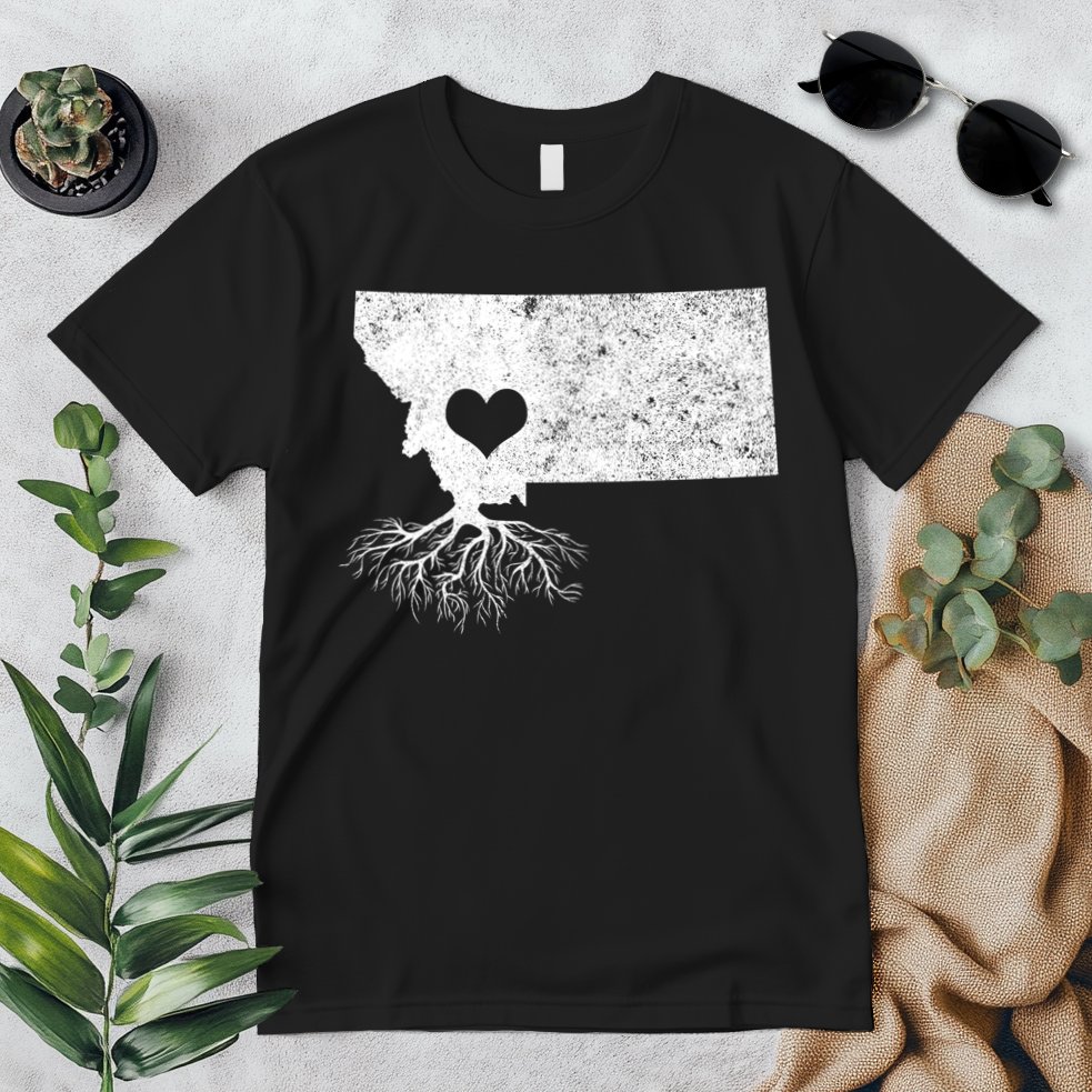 Montana Roots Gift: I Love Montana Gift Premium T-Shirt