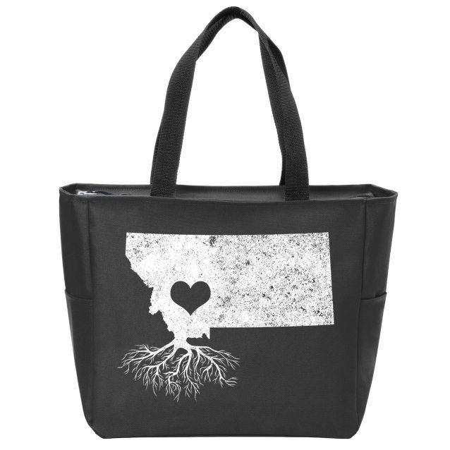 Montana Roots Gift: I Love Montana Gift Zip Tote Bag