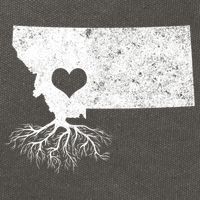 Montana Roots Gift: I Love Montana Gift Cotton Canvas Backpack
