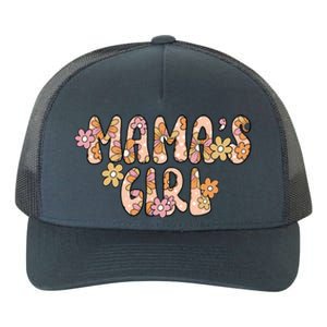 Mama Retro Hippie Flower Happy Parents Day Cute Gift Yupoong Adult 5-Panel Trucker Hat