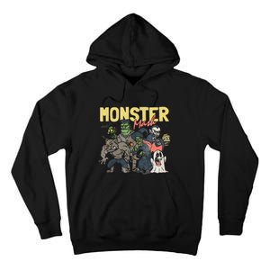 Monster Retro Halloween Funny Monster Spooky Tall Hoodie