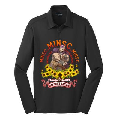 Minsc Ranger Human Minsc Vintage BaldurS Gate 3 Silk Touch Performance Long Sleeve Polo