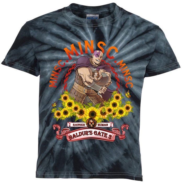 Minsc Ranger Human Minsc Vintage BaldurS Gate 3 Kids Tie-Dye T-Shirt