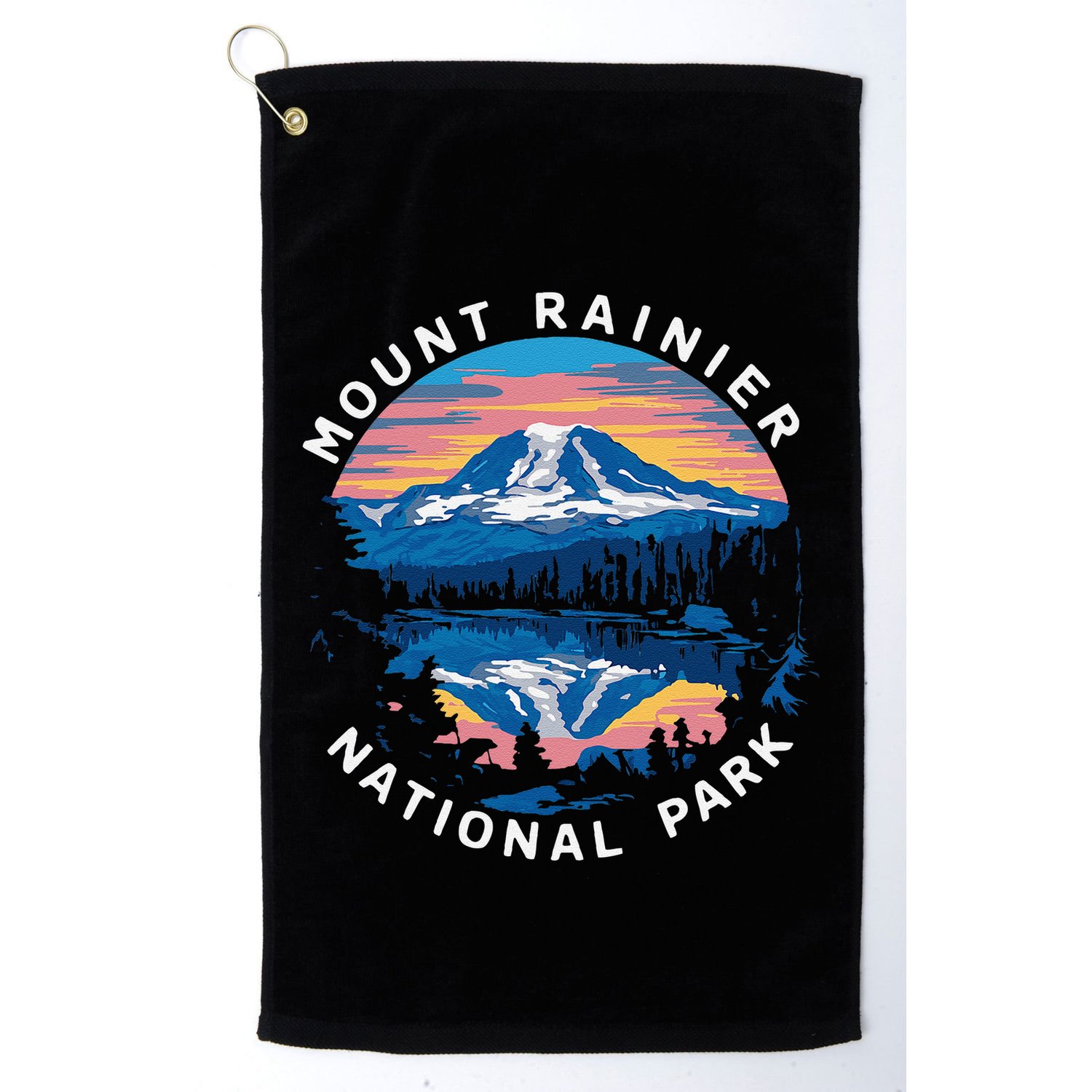 Mount Rainier Hiking Road Trip Seattle Golf Towel