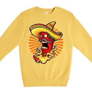 Mexican Red Hot Chili Pepper Premium Crewneck Sweatshirt