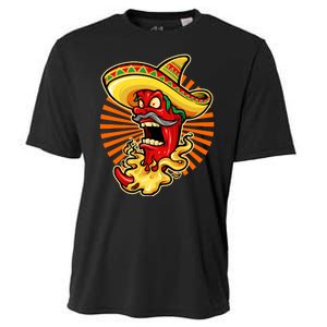 Mexican Red Hot Chili Pepper Cooling Performance Crew T-Shirt