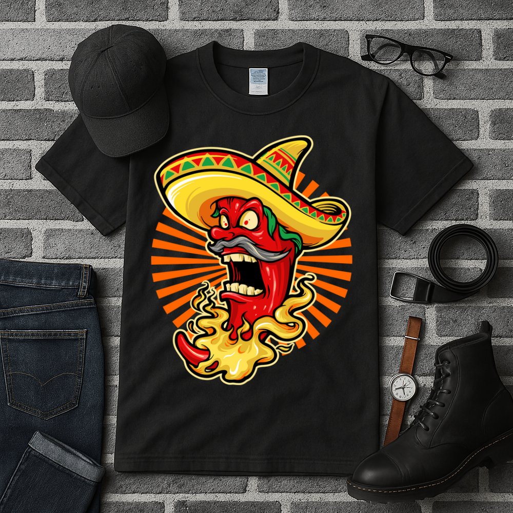Mexican Red Hot Chili Pepper Tall T-Shirt