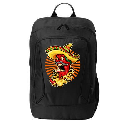 Mexican Red Hot Chili Pepper City Backpack