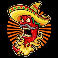 Mexican Red Hot Chili Pepper Bucket Hat