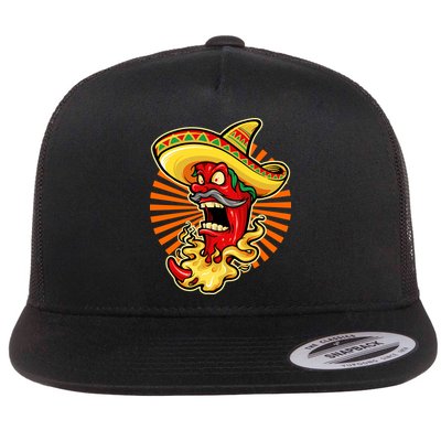 Mexican Red Hot Chili Pepper Flatbill Hat