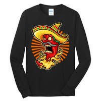 Mexican Red Hot Chili Pepper Tall Long Sleeve T-Shirt