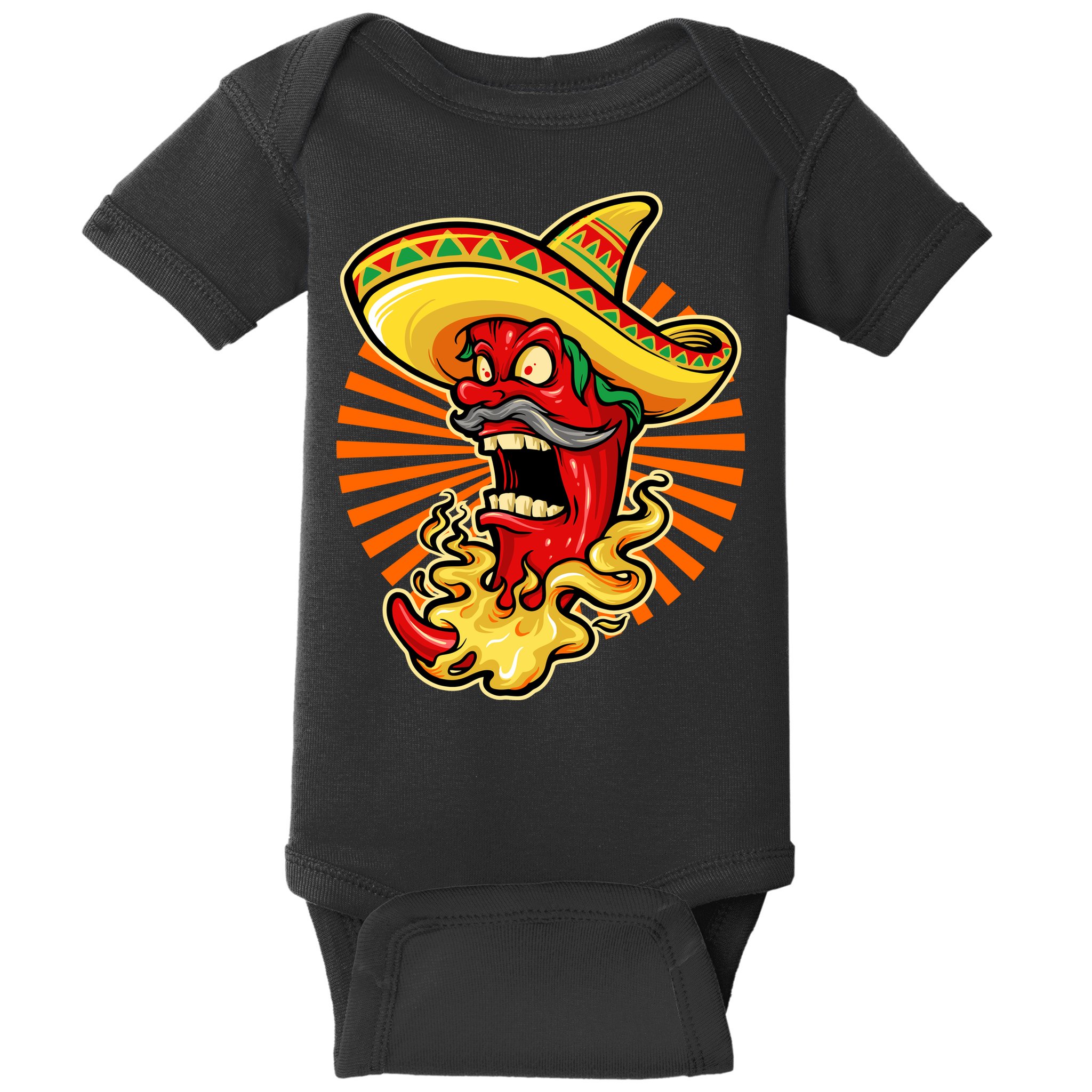 Mexican Red Hot Chili Pepper Baby Bodysuit