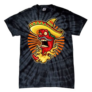 Mexican Red Hot Chili Pepper Tie-Dye T-Shirt