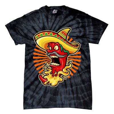 Mexican Red Hot Chili Pepper Tie-Dye T-Shirt
