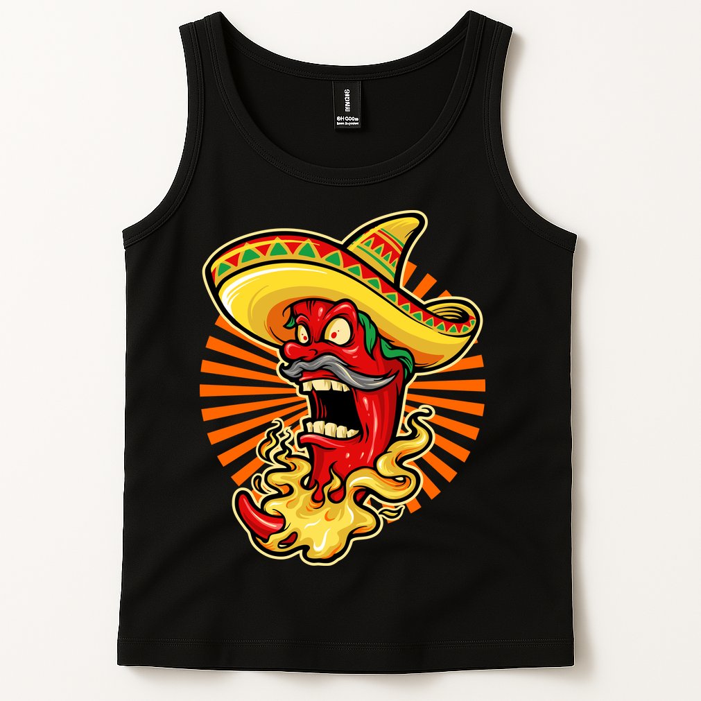 Mexican Red Hot Chili Pepper Tank Top