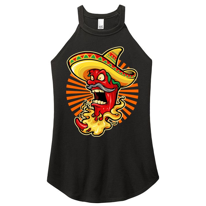 Mexican Red Hot Chili Pepper Women's Perfect Tri Rocker Tank