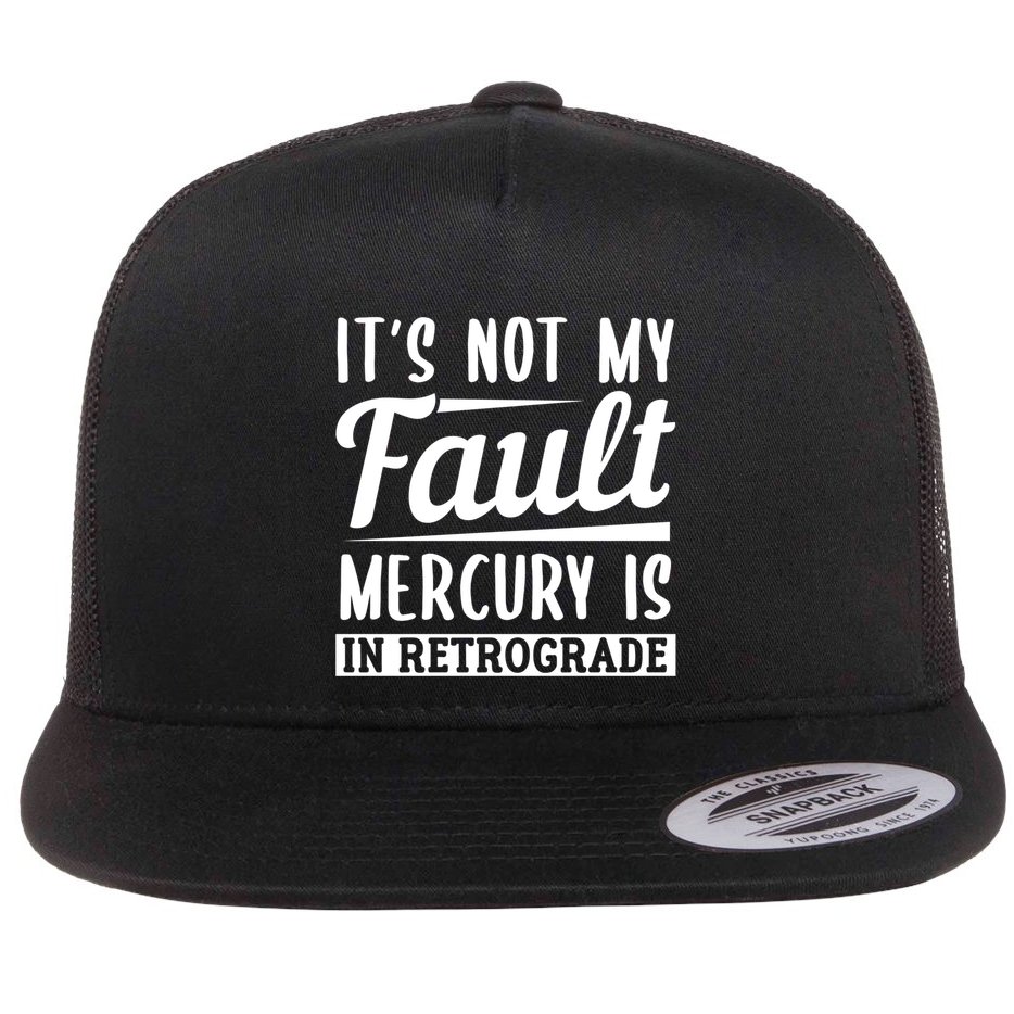 Mercury Retrograde Horoscope Astrology Great Gift Flat Bill Trucker Hat