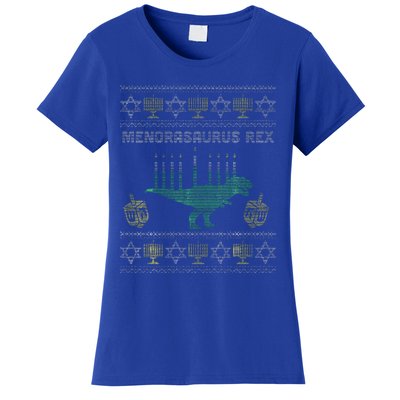 Menorasaurus Rex Hanukkah Jewish Chanukah Gift  Women's T-Shirt