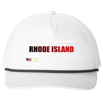 Make Rhode Island Great Again Snapback Five-Panel Rope Hat