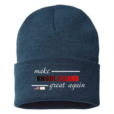 Make Rhode Island Great Again Sustainable Knit Beanie