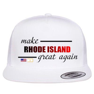 Make Rhode Island Great Again Flat Bill Trucker Hat