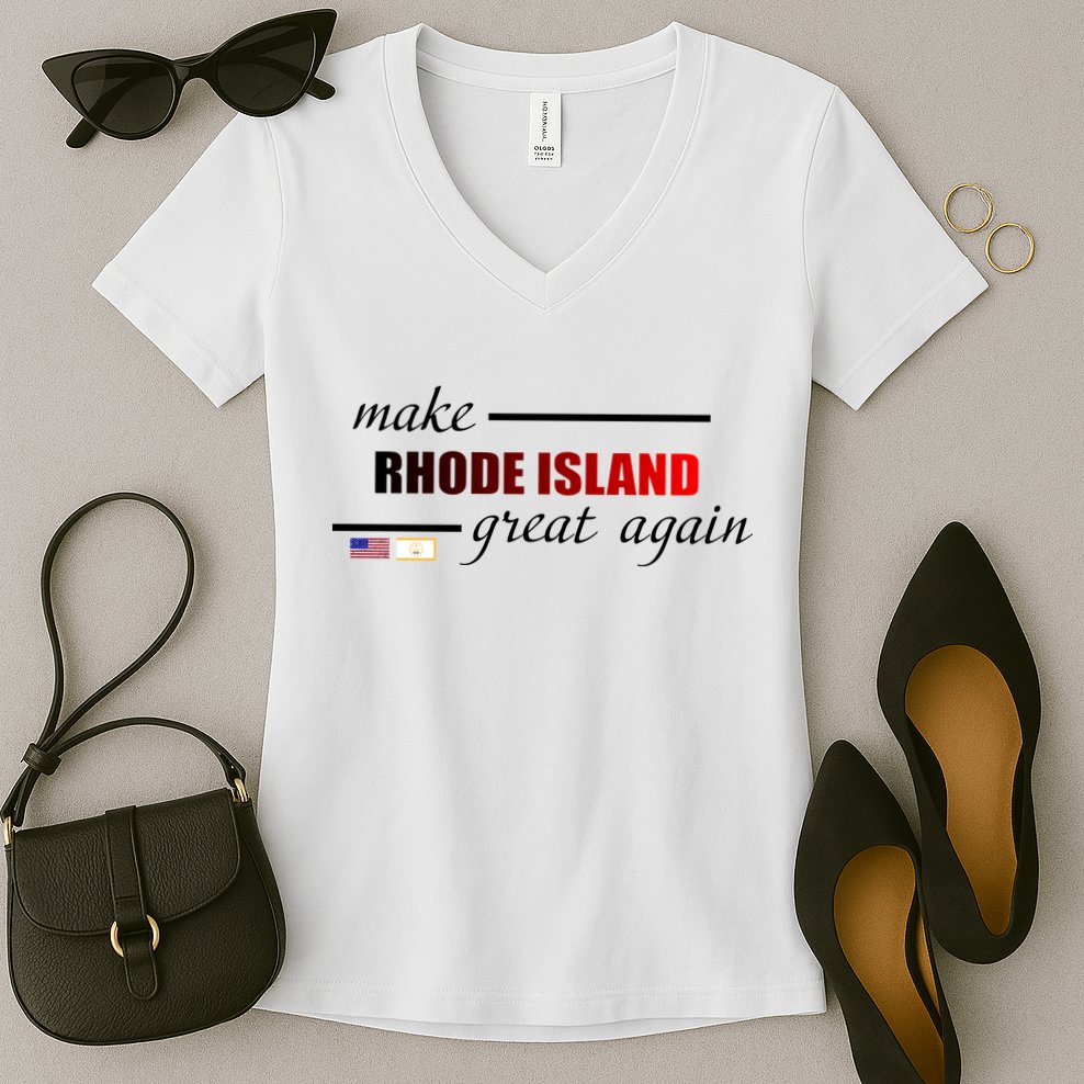 Make Rhode Island Great Again Women's V-Neck T-Shirt