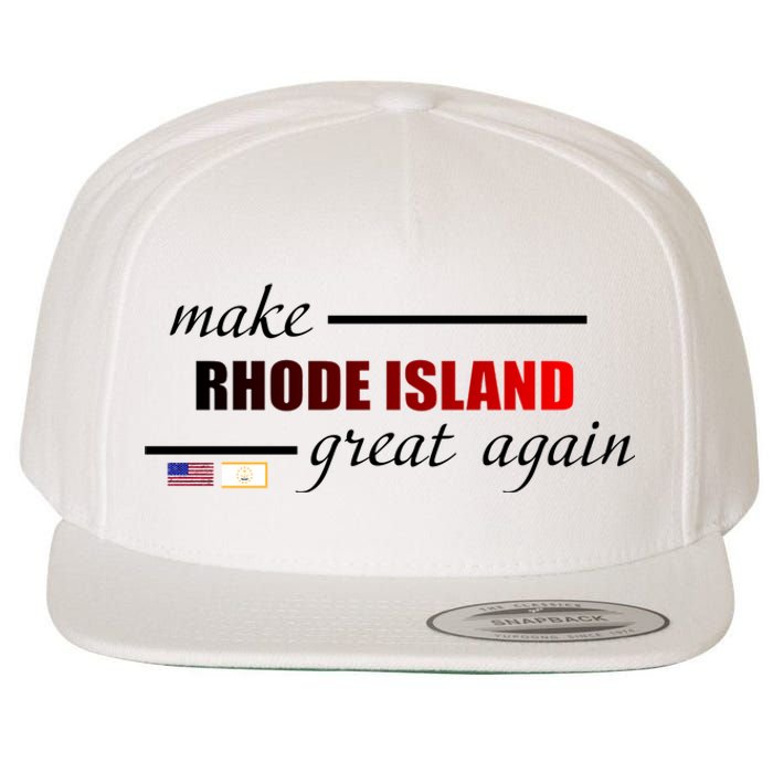 Make Rhode Island Great Again Wool Snapback Cap