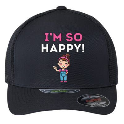 Ms Rachel Im So Happy Preschool Flexfit Unipanel Trucker Cap