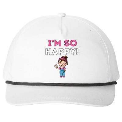 Ms Rachel Im So Happy Preschool Snapback Five-Panel Rope Hat