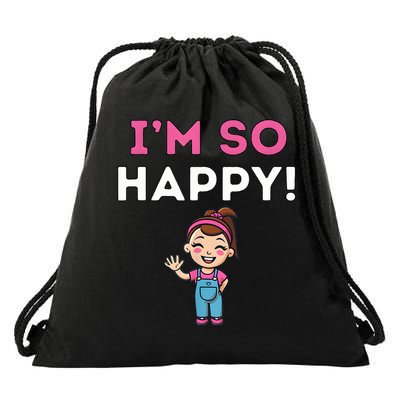 Ms Rachel Im So Happy Preschool Drawstring Bag