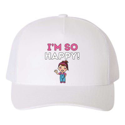 Ms Rachel Im So Happy Preschool Yupoong Adult 5-Panel Trucker Hat