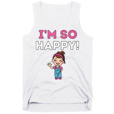 Ms Rachel Im So Happy Preschool Tank Top
