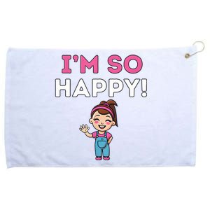 Ms Rachel Im So Happy Preschool Grommeted Golf Towel