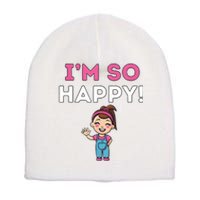 Ms Rachel Im So Happy Preschool Short Acrylic Beanie