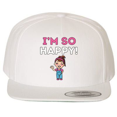 Ms Rachel Im So Happy Preschool Wool Snapback Cap